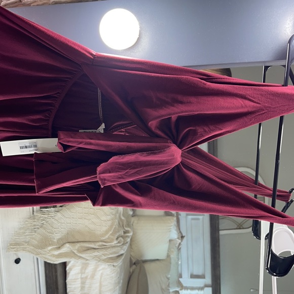 Maroon Pant Romper - Picture 2 of 3